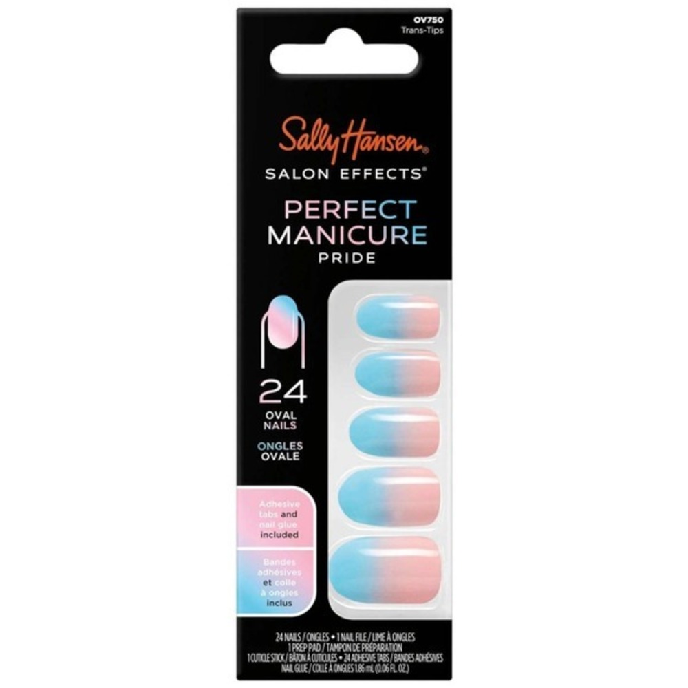 Sally Hansen Salon Effects Pride‎ Trans-Tips Press On Nails Set New
